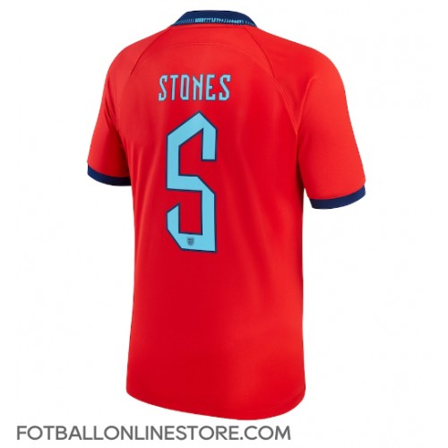 Billige England John Stones #5 Bortetrøye VM 2022 Kortermet